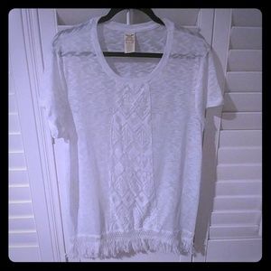 White cotton bohemian shirt